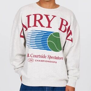 Paige Lorenze Dairy Boy Home Slam Crewneck - Crimson NWT